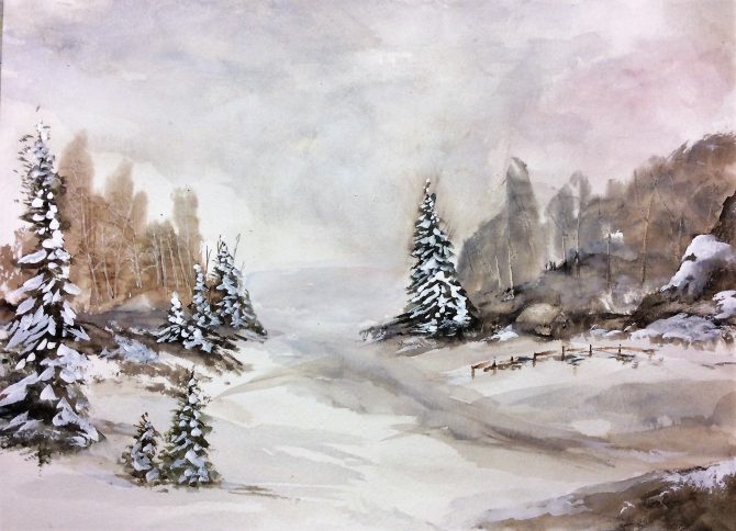 Une journée d’hiver en campagne Une journée d’hiver en campagne