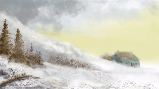 Entre ciel et neige Entre ciel et neige