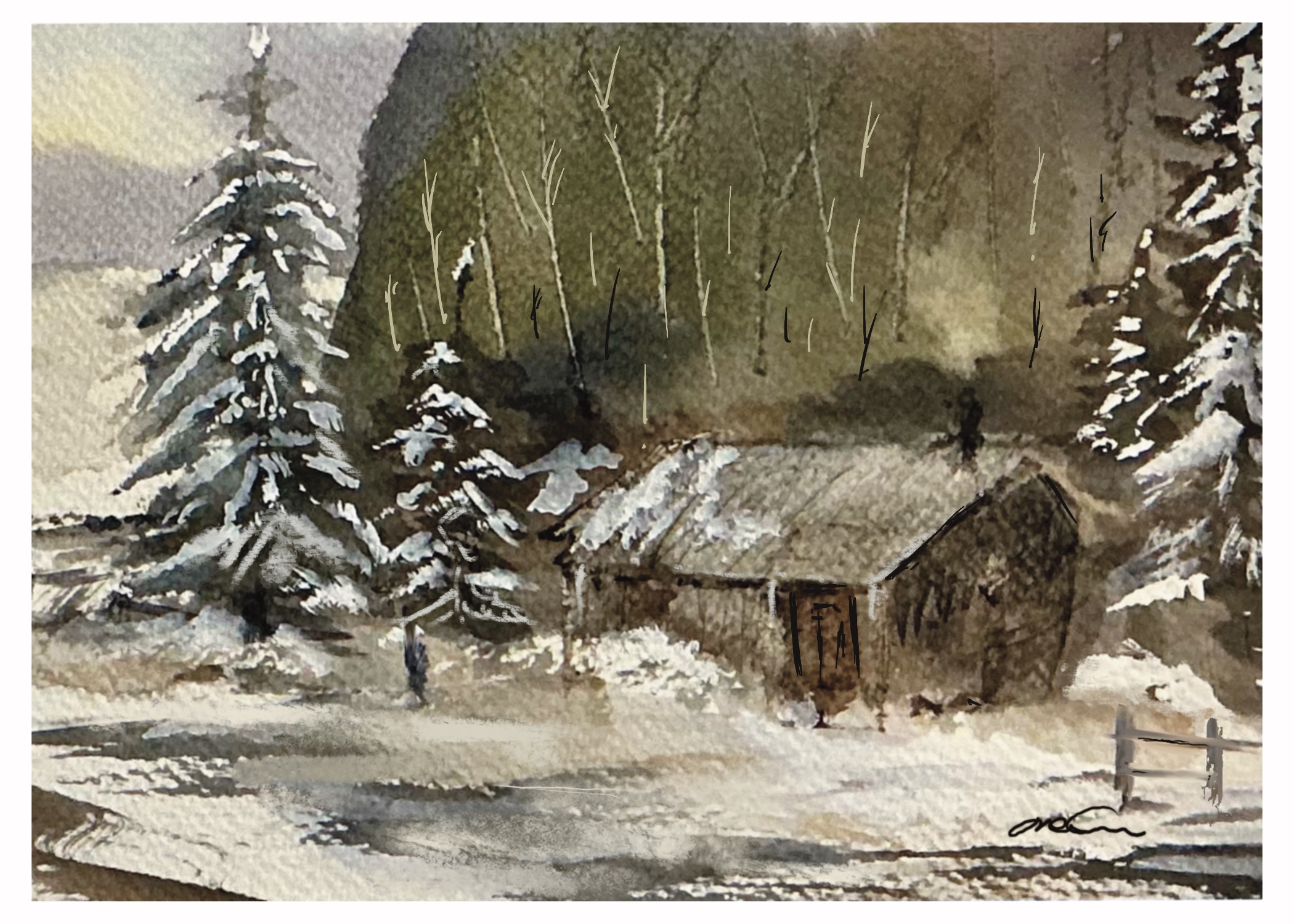 Au pied de la colline