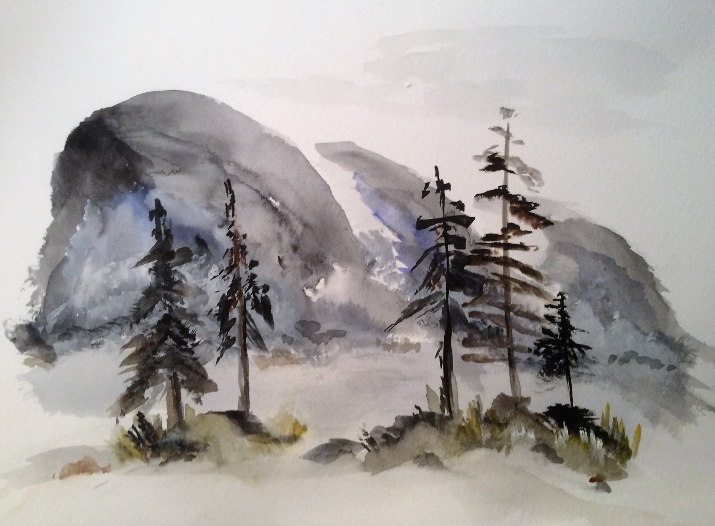 Au pied du versant nord