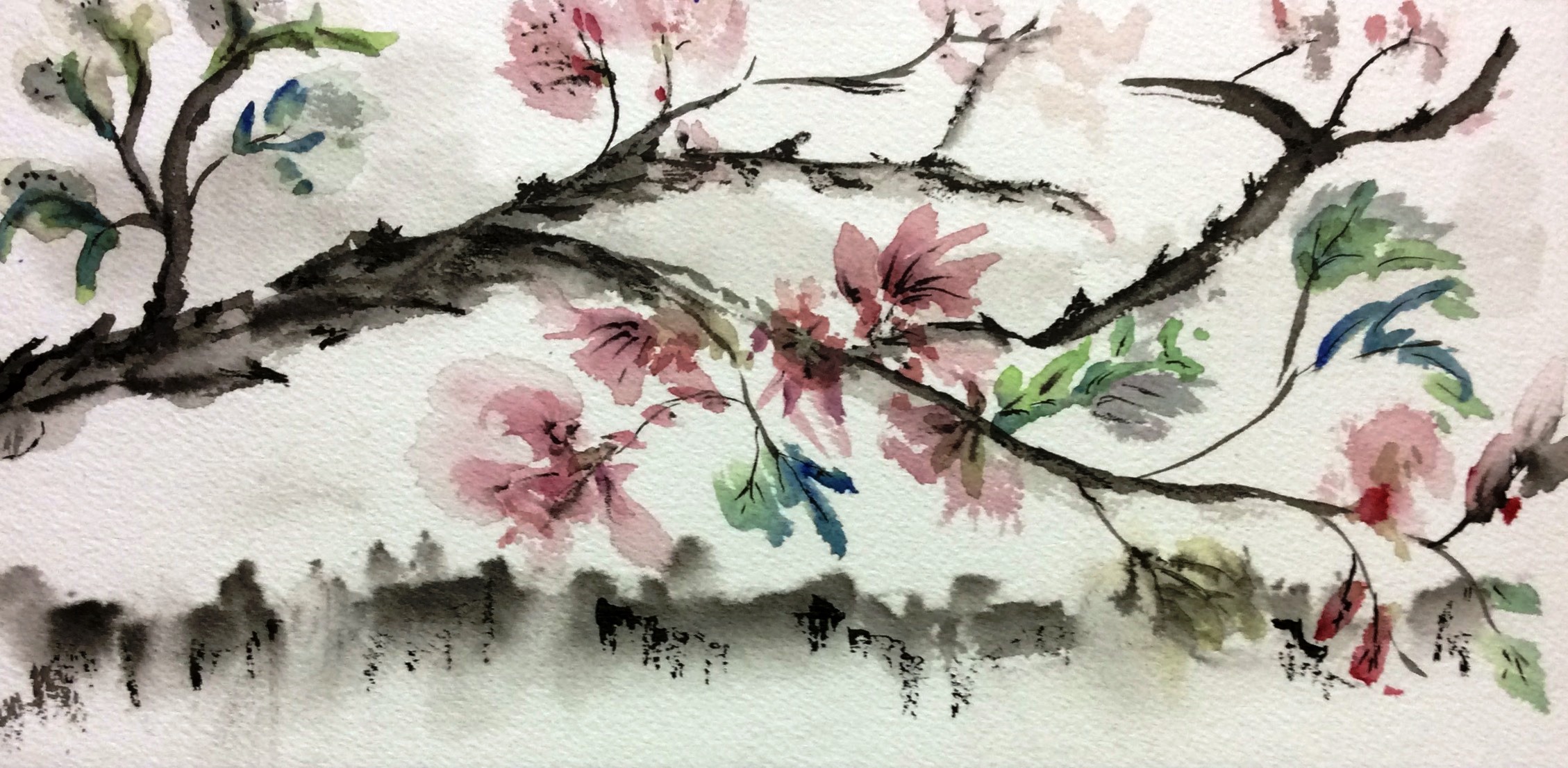 Des fleurs sur ma branche