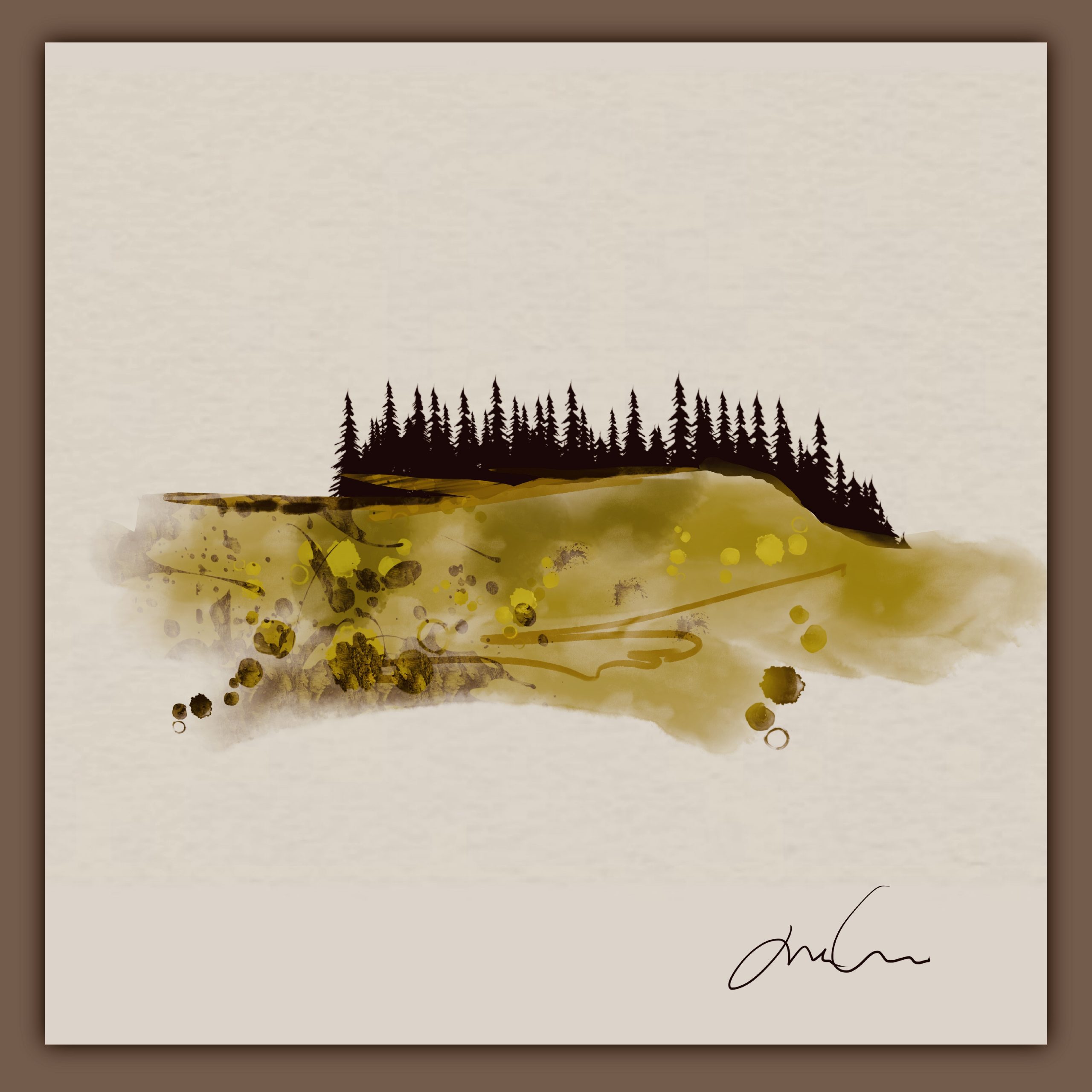 En haut de la colline