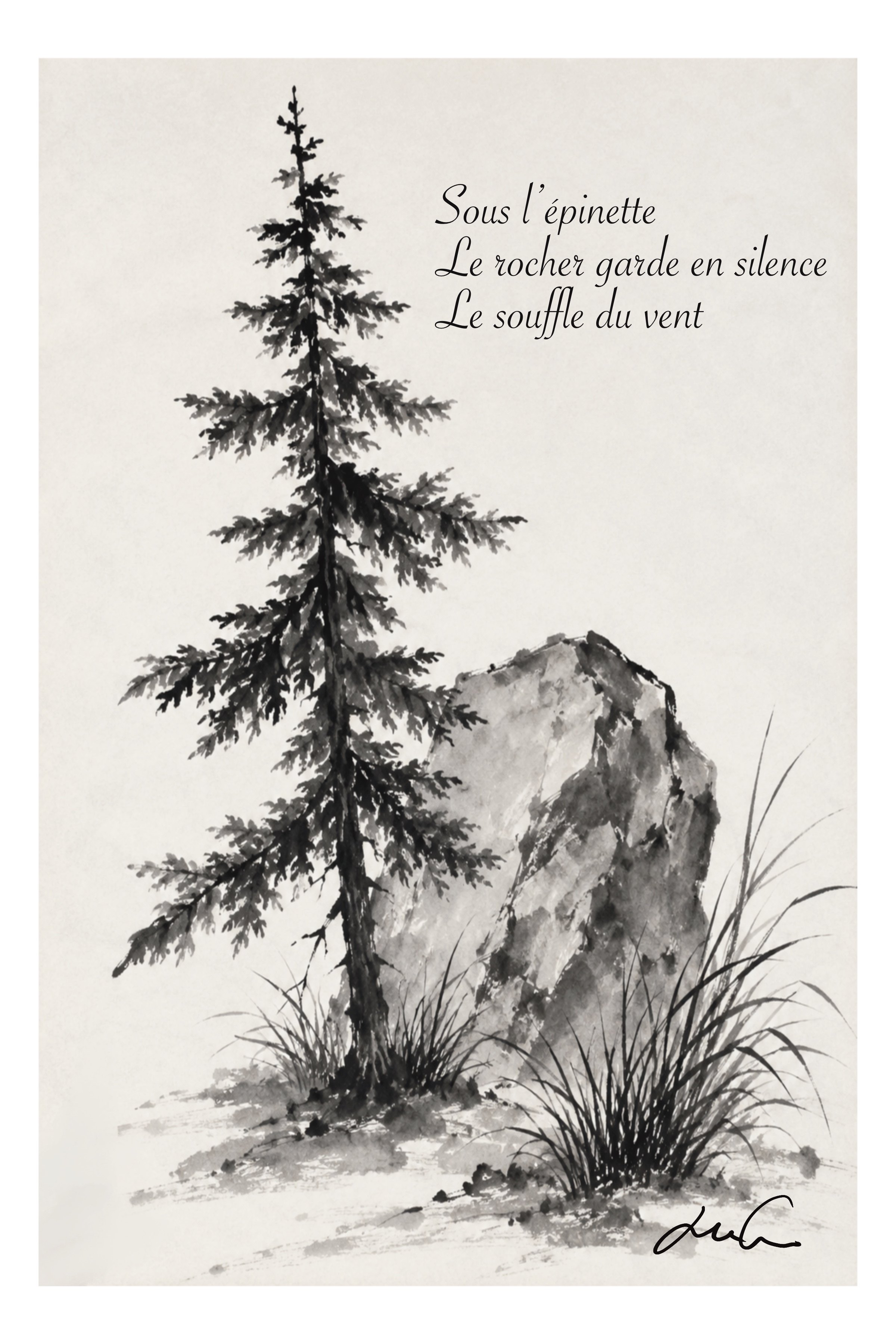 L’épinette et le rocher