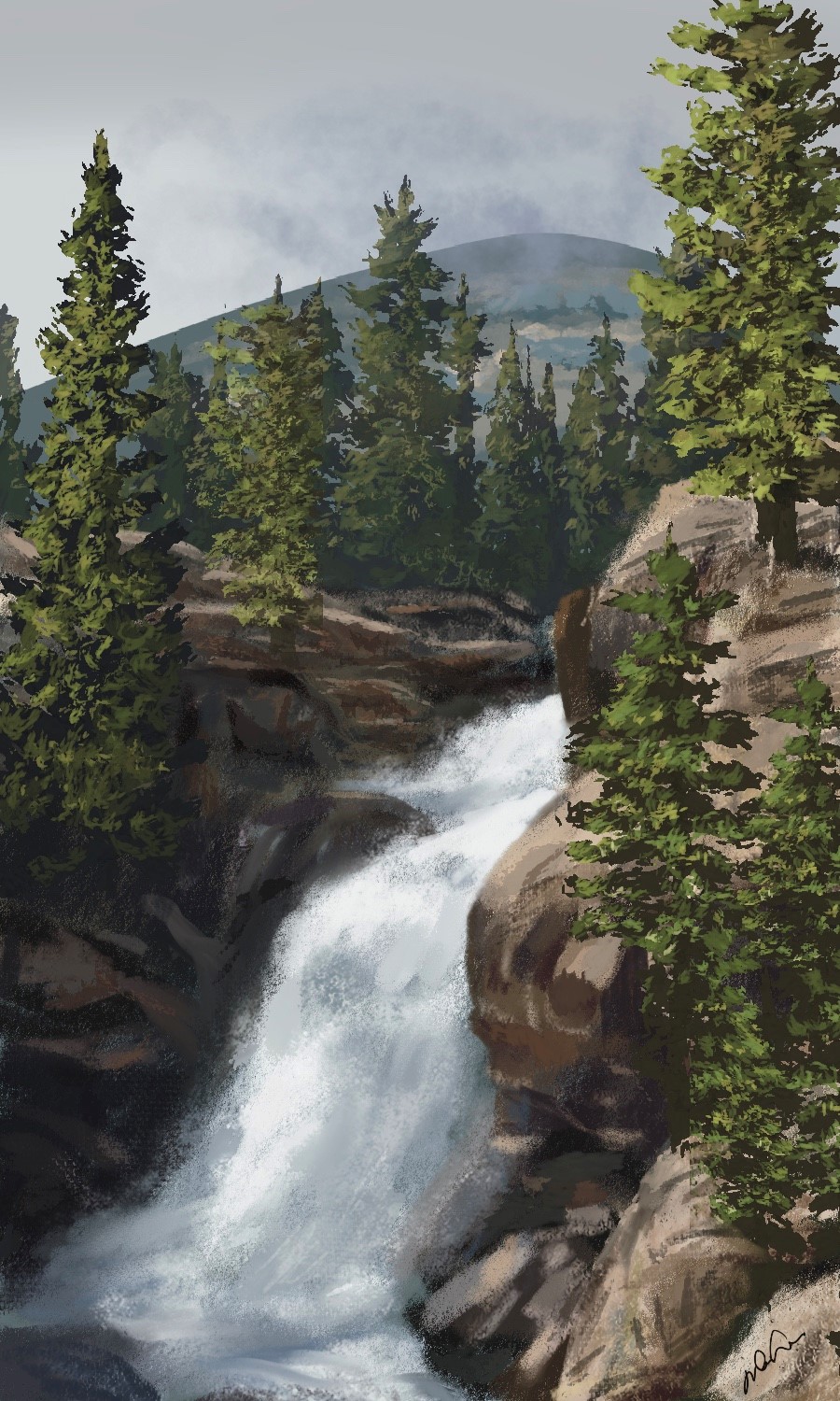 L’heureuse cascade