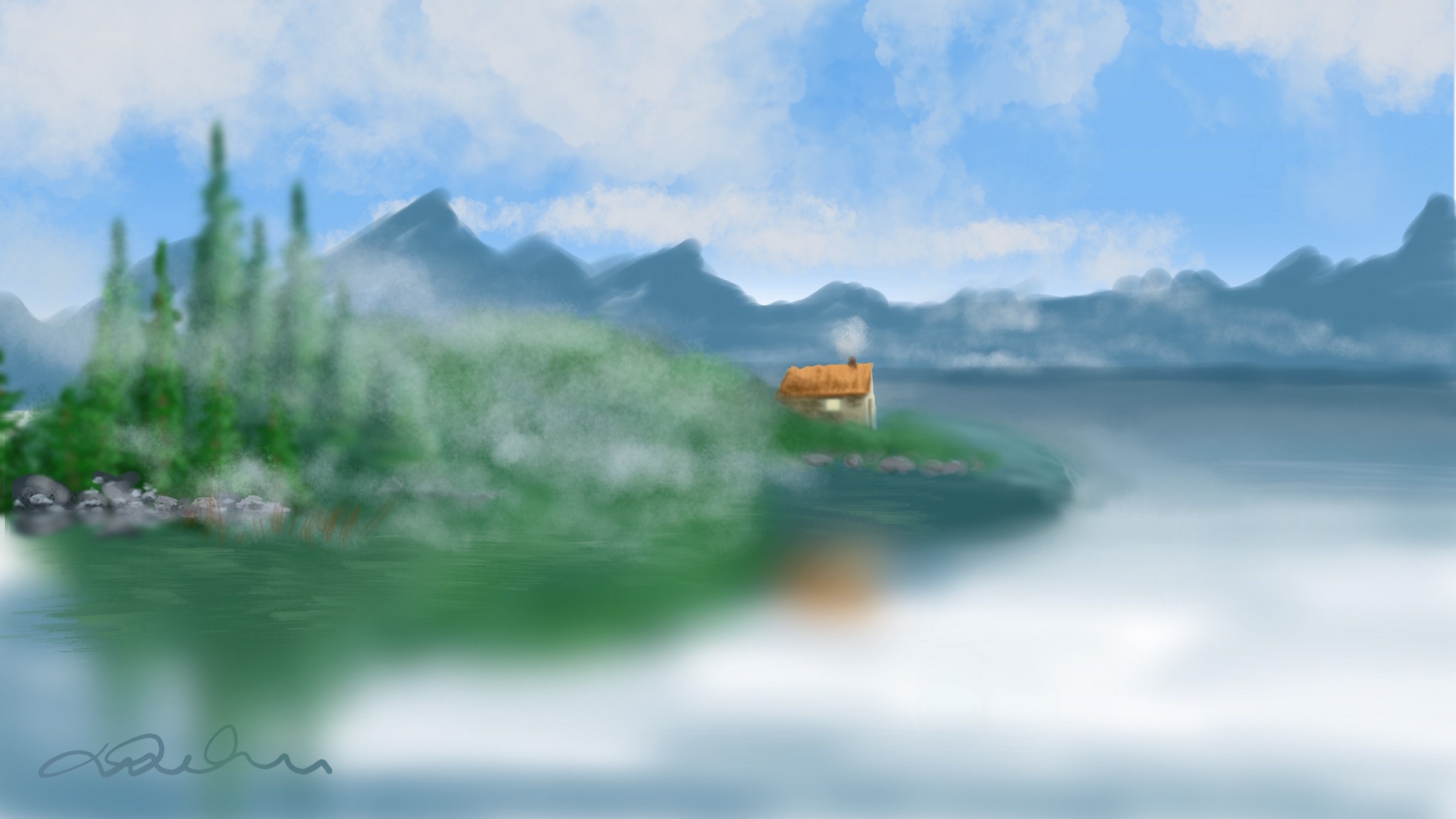 L’insulaire dans la brume